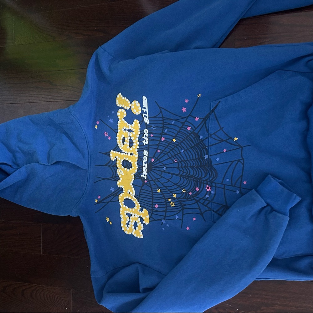 Blue Spider Graphic Men's Sweater